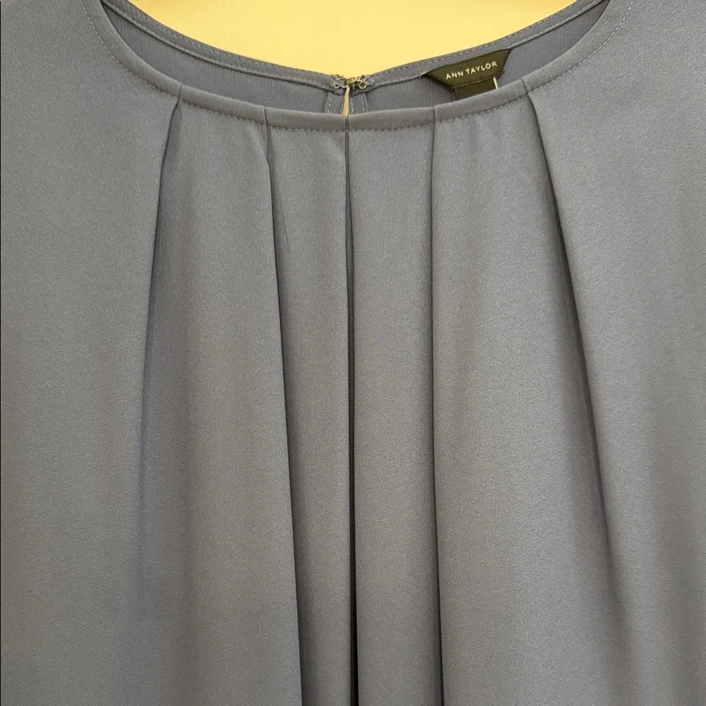 Ann Taylor Elegant Blue Blouse - Picture 3 of 7